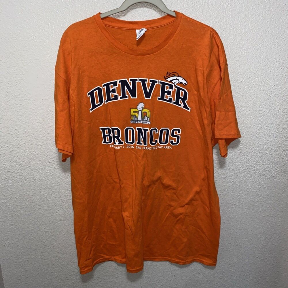 Delta Weight Pro Men’s T-Shirt Size XL Orange Denver Broncos